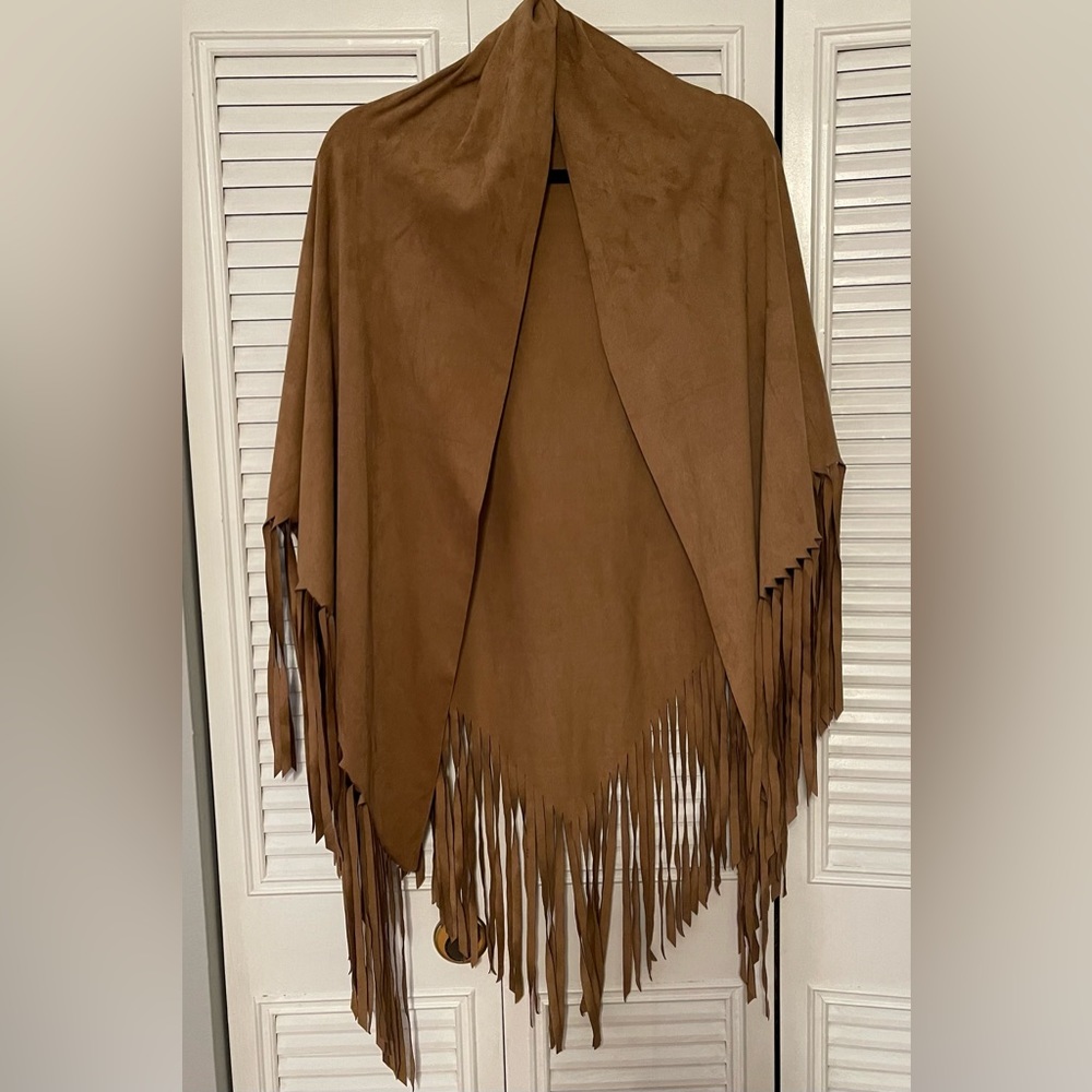 Suede like cape
